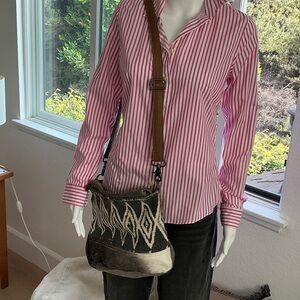 Myra Bag Gray and Brown Crossbody